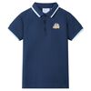 vidaXL Kids'Polo Shirt Dark Blue 116