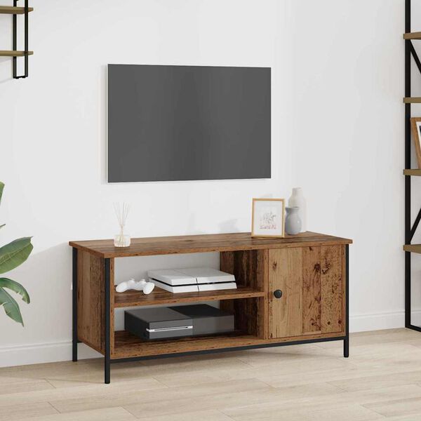 vidaXL TV Cabinet Old Wood 100 x 40 x 45 cm Engineered Wood