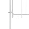 vidaXL Garden Gate Steel 1x2 m White