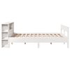 vidaXL Bookcase Bed without Mattress White 160x200cm Solid Wood Pine