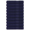 vidaXL Sauna Towels "FROGN" 10 pcs Navy Blue 80x200 cm 360 gsm