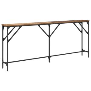 vidaXL Console Table Old Wood 180 x 23 x 75 cm