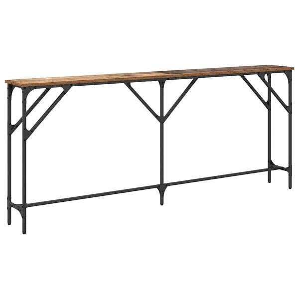 vidaXL Console Table Old Wood 180 x 23 x 75 cm