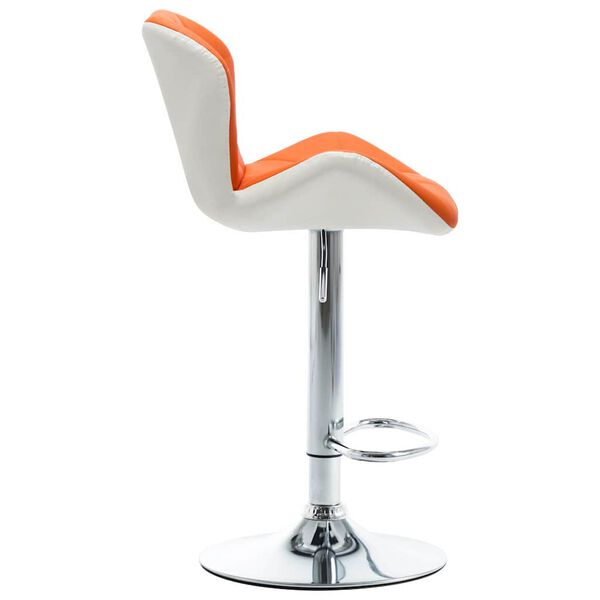 vidaXL Bar Stool Orange 44 x 48 x 105.5 cm Faux Leather