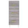 vidaXL Highboard Grey Sonoma 34.5x34x180 cm Engineered Wood