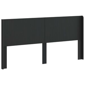 vidaXL Headboard Black Engineered Wood