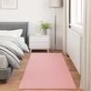 vidaXL Faux Rabbit Fur Rug Olite Pink 80 x 200 cm Polyester