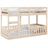 vidaXL Bunk Bed 75x190 cm Solid Wood Pine