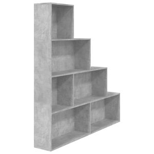 vidaXL Book Cabinet | Concrete grey | Engineered wood | Standard | Book Cabinet