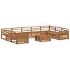 vidaXL Outdoor Sofa Set 10 pcs Natural Solid Acacia Wood
