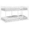 vidaXL Bunk Bed without Mattress White 100x200 cm Steel