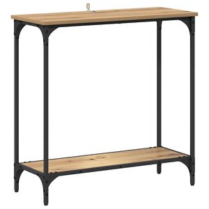 vidaXL Console Table Artisan oak 75 x 30.5 x 75 cm Engineered wood