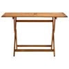 vidaXL Folding Garden Table 120x70x75 cm Solid Acacia Wood