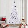 vidaXL Artificial Christmas Tree with Stand White 240 cm PVC and Steel