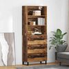 vidaXL Highboard Old Wood 69.5 x 34 x 180 cm Engineered Wood