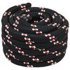 vidaXL Boat Rope Black PP