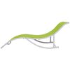 vidaXL Folding Sun Loungers 2 pcs Green Textilene
