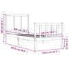 vidaXL Bed Frame without Mattress 100x200 cm Solid Wood Pine