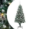 vidaXL Artificial Christmas Tree with 300 LEDs with Stand Green 180 cm