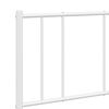 vidaXL Metal Bed Frame without Mattress with Headboard White 120x200cm