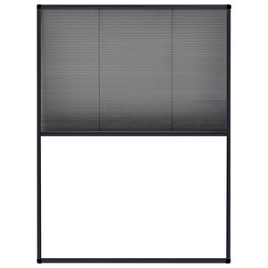 vidaXL Plisse Insect Screen for Windows Aluminium Anthracite 60x80cm