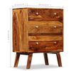 vidaXL Side Cabinet Solid Acacia Wood 60x35x76 cm