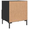 vidaXL Bedside Cabinets 2 pcs Black 40x35x47.5 cm Engineered Wood