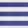 vidaXL Retractable Awning Blue and White 4x3 m Fabric and Aluminium