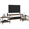 vidaXL TV Cabinet Brown Oak 197x35x52 cm Engineered Wood