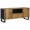 vidaXL TV Cabinet 105x33.5x46 cm Solid Wood Mango&Engineered Wood