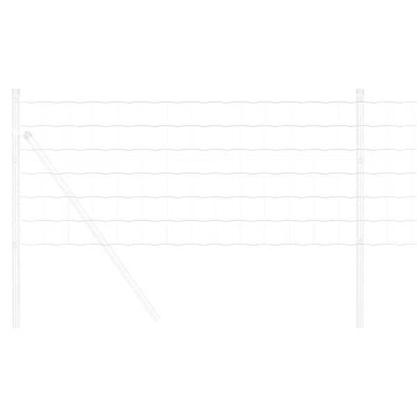 vidaXL Euro Fence Silver 0.4 x 10 m Hot dip galvanized iron