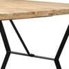 vidaXL Dining Table 180x90x76 cm Solid Mango Wood