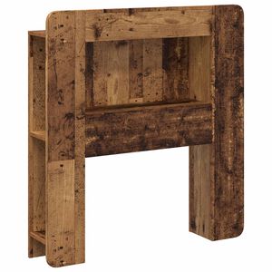vidaXL Headboard Cabinet with Storage Old Wood Engineered Wood