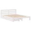 vidaXL Bed Frame without Mattress White 140x200 cm Solid Wood Pine