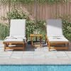 vidaXL Sun Loungers 2 pcs Solid Wood Acacia