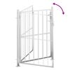vidaXL Garden Gate 100x120 cm Stainless Steel