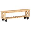vidaXL TV Cabinet 130x30x42 cm Rough Mango Wood