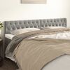 vidaXL Headboards 2 pcs Light Grey 100x7x78/88 cm Velvet