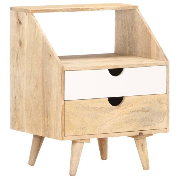 vidaXL Bedside Cabinet 40x30x50 cm Solid Mango Wood