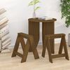 vidaXL Stools 2 pcs Honey Brown 40x40x45 cm Solid Wood Pine