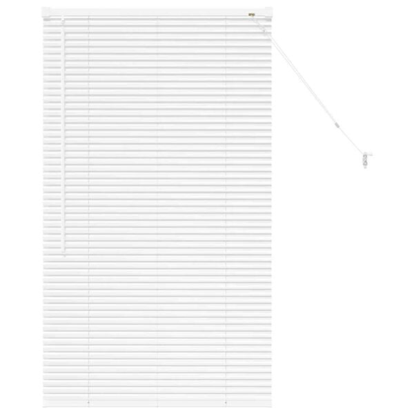 vidaXL Venetian Blinds Height Adjustable White 130 x 70 cm Aluminium