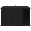 vidaXL Cat House Black 85 x 55 x 50 cm Engineered Wood