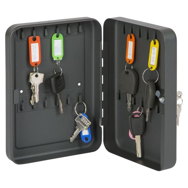 Practo Home Key Box with Lock for 24 Keys Matt Anthracite
