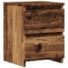 vidaXL Bedside Cabinet Old Wood 30x30x40 cm Engineered Wood