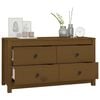vidaXL Side Cabinet Honey Brown 100x40x54 cm Solid Wood Pine