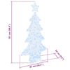 vidaXL Christmas Tree with 160 LEDs Cold white 151 cm Acrylic