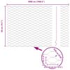 vidaXL Hexagon Fence Silver 0.5 x 50 m Galvanised steel