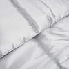 vidaXL Full Year Duvet Silver 220 x 140 cm Satin and Microfiber