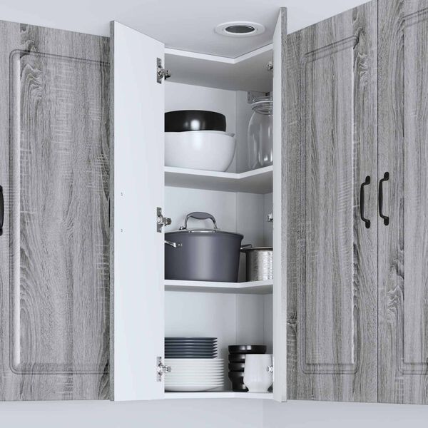 vidaXL Kitchen Cabinet Kalmar Grey Sonoma 57 x 57 x 100 cm