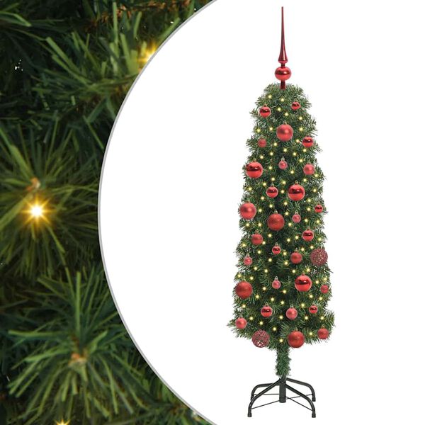 vidaXL Artificial Christmas Tree with 150 LEDs with Stand Green 150 cm